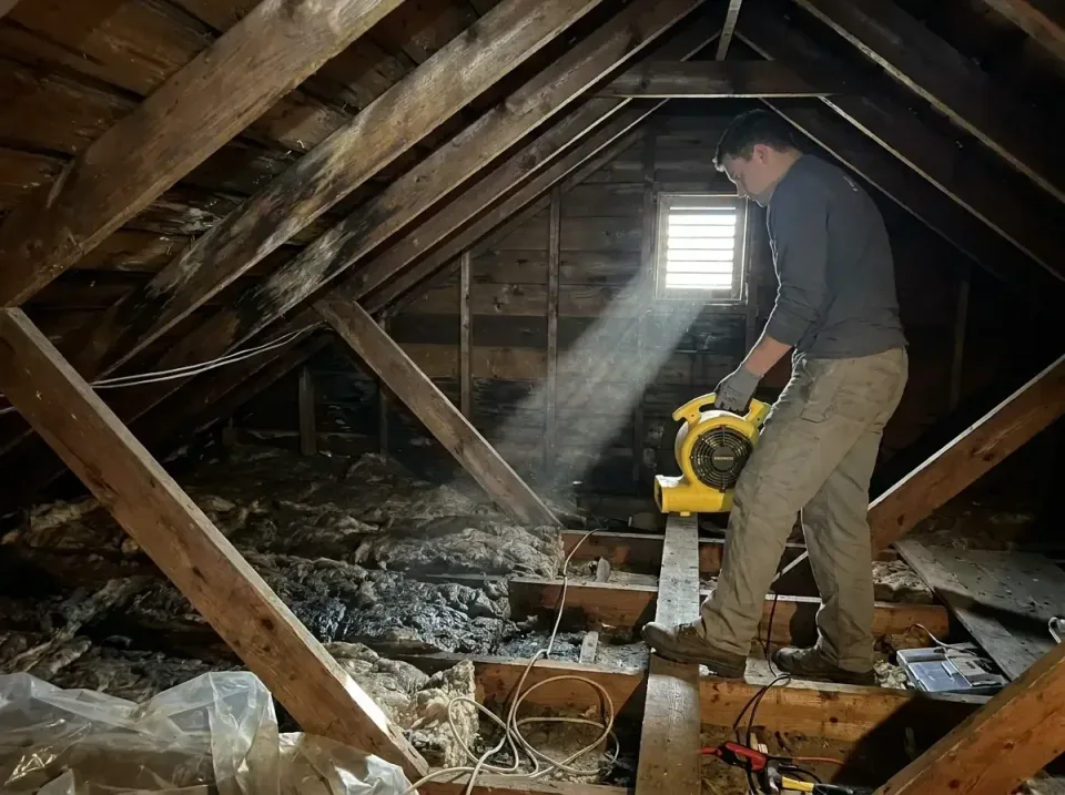 attic-water-damage-drying-proc-007 — frequently asked questions, Emergency Water Extraction & 24/7 Flood Response in Crossvi…